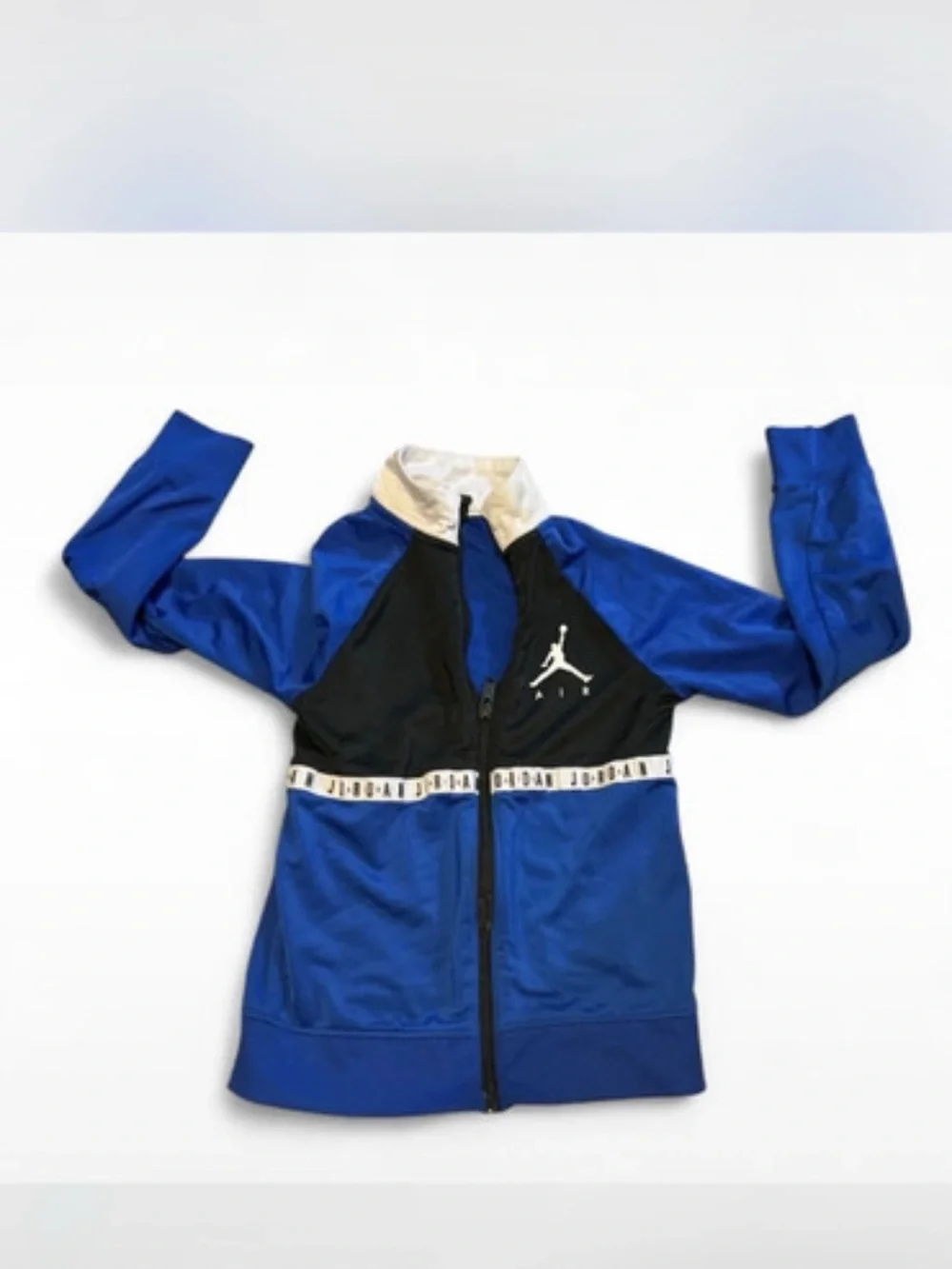Jordan Blue & Black Zip-Up Track Jacket